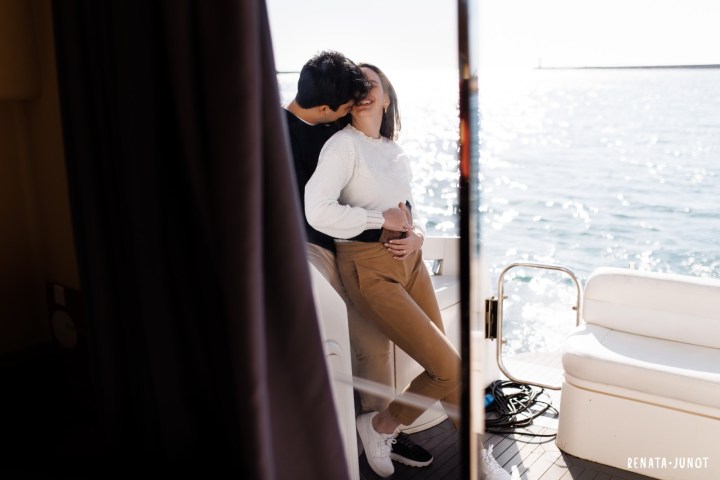 a person sitting on a boat