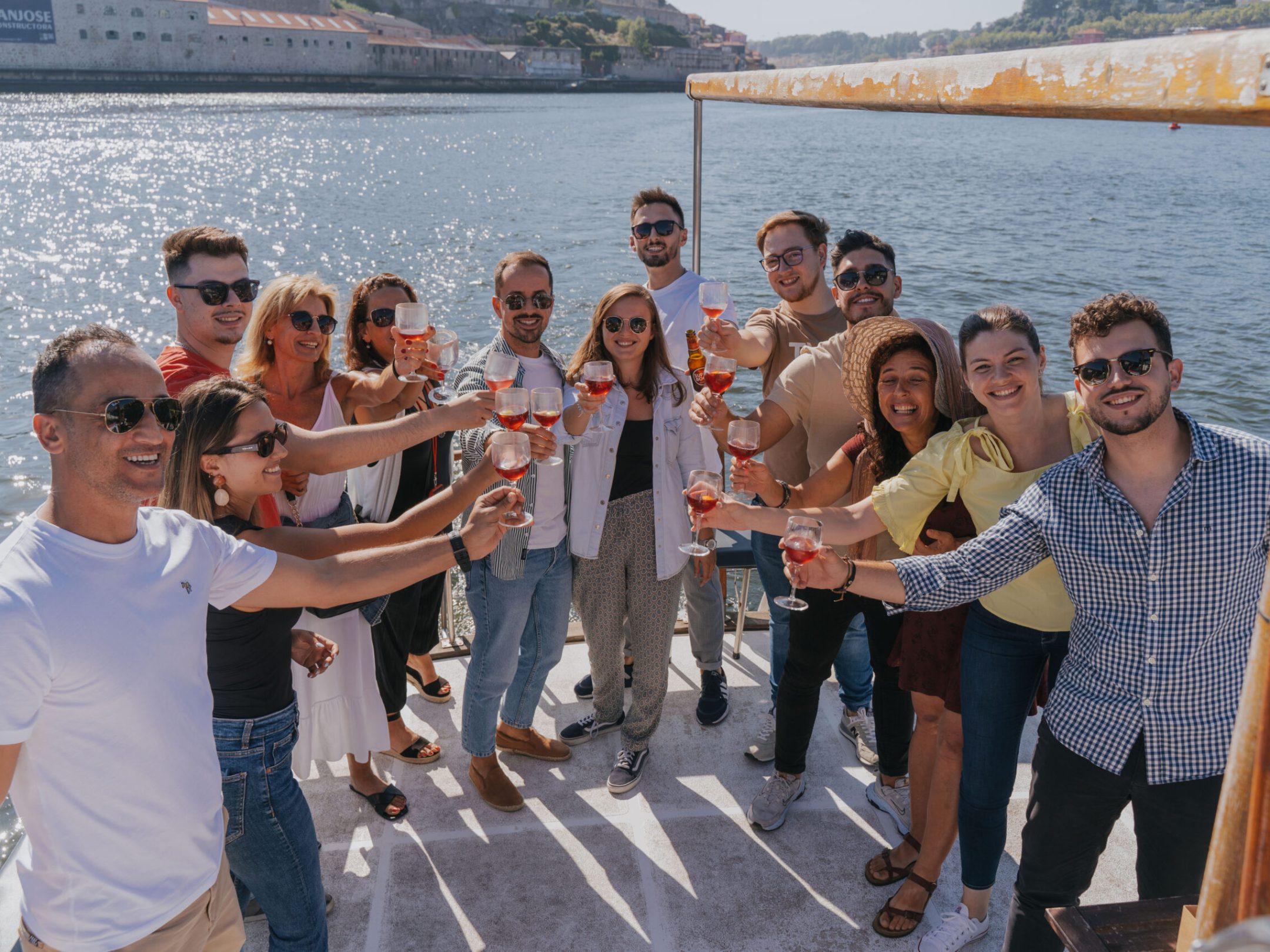 Get to know porto wine on board a classic boat in Douro River, Porto