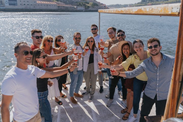 Get to know porto wine on board a classic boat in Douro River, Porto