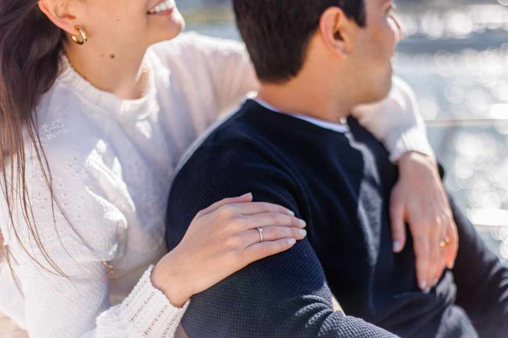 a close up of a boy and a girl looking at the camera