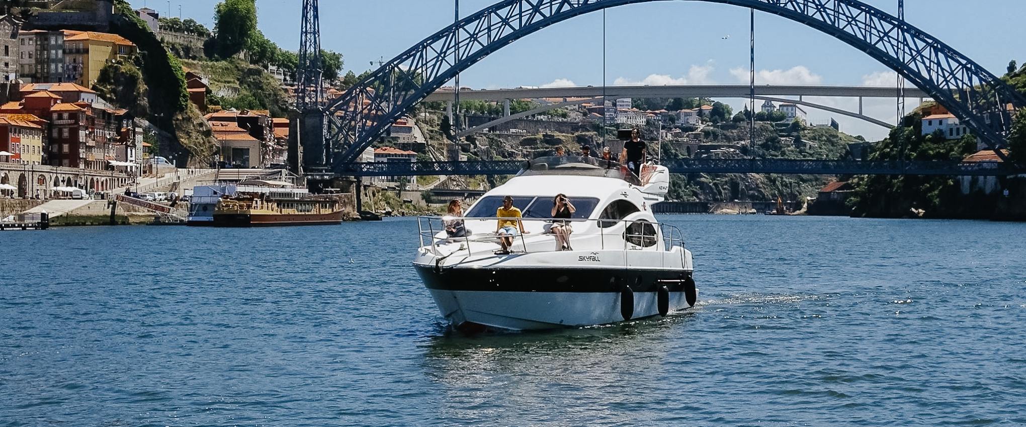 Skyfall Yacht Skyfall Yacht sailing in the Douro River, Oporto, Portugal