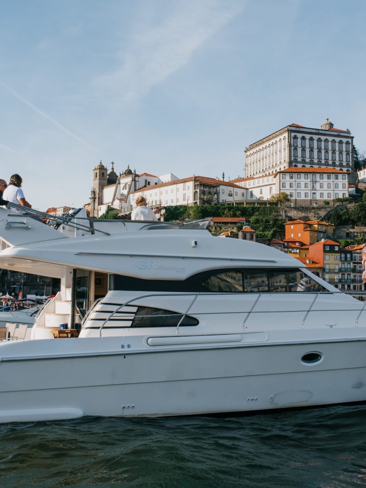 Nabuco Yacht sailing in the Douro River, Oporto, Portugal