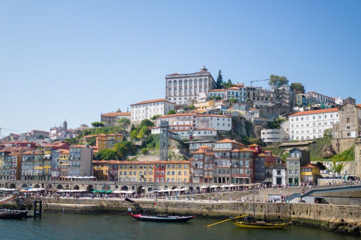 Skyfall Yacht sailing in the Douro River, Oporto, Portugal