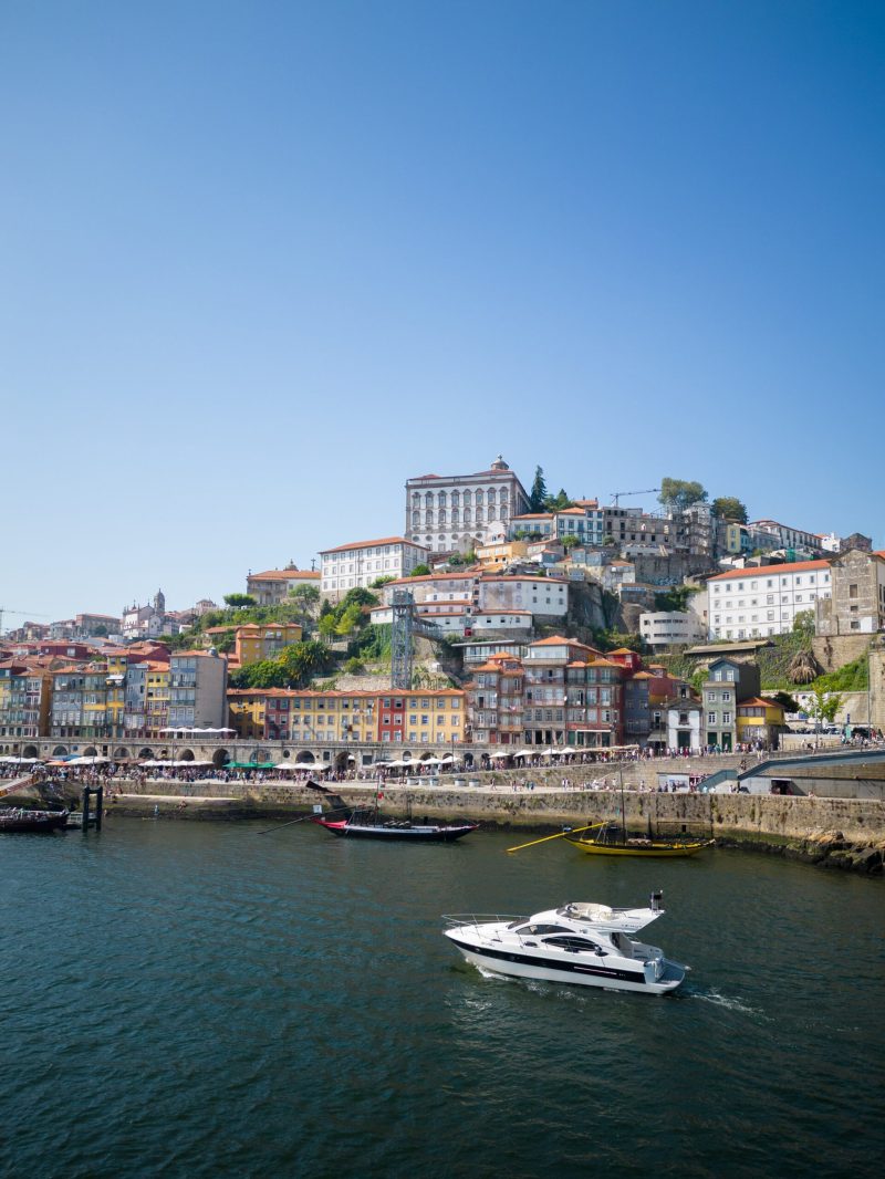 Skyfall Yacht sailing in the Douro River, Oporto, Portugal