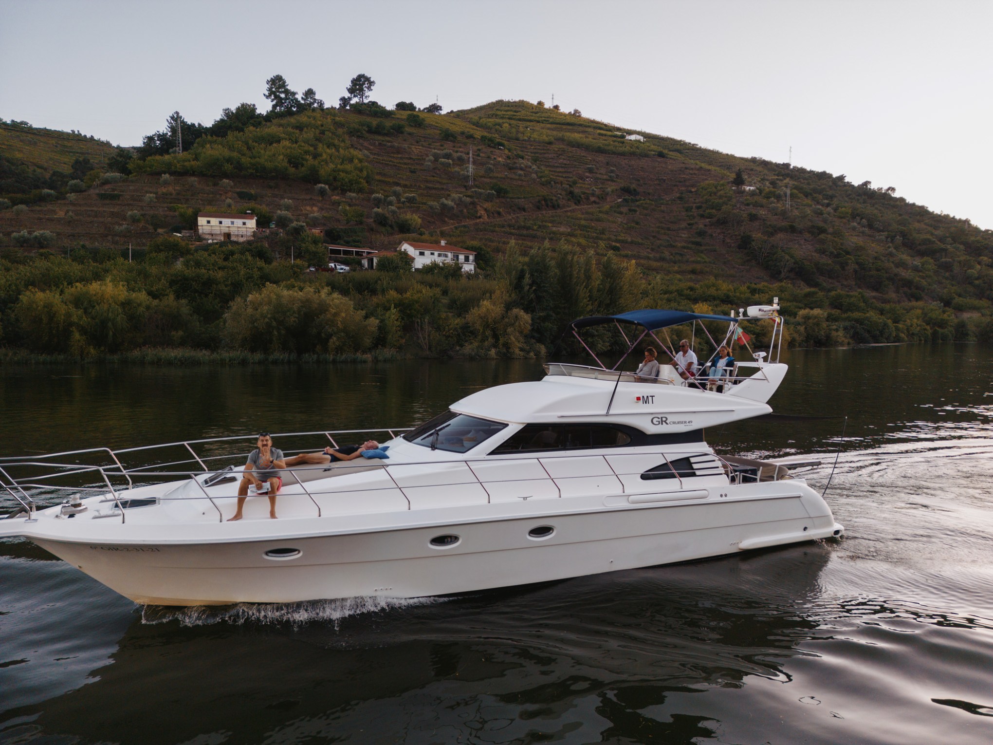 a small boat in a body of water