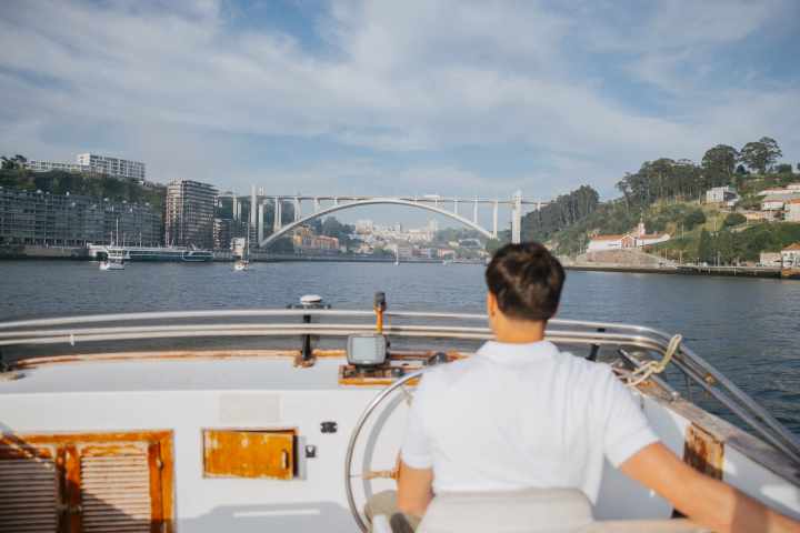 Classic Boat Mathilda in Douro River, Oporto, Portugal