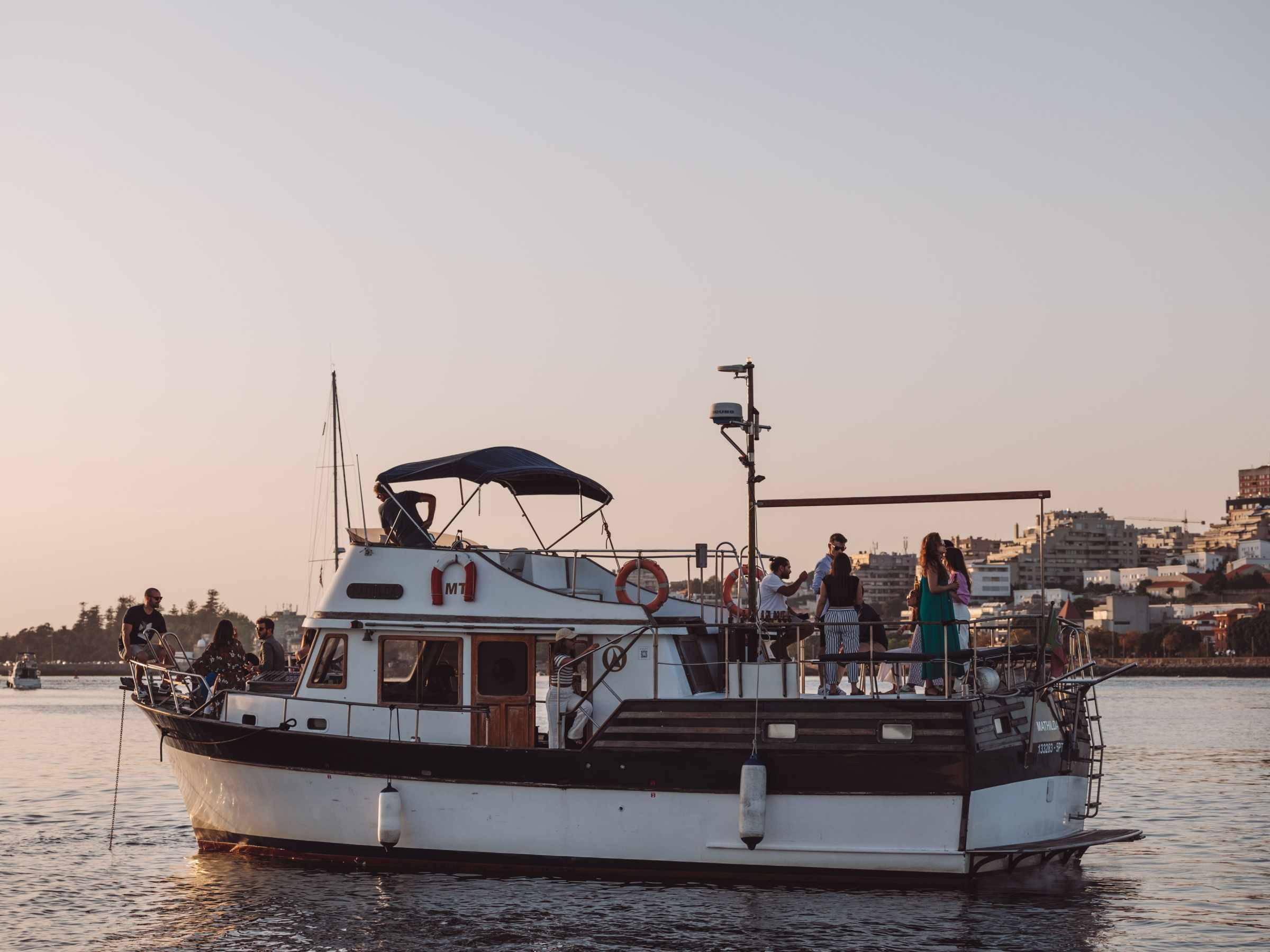 Classic Boat Mathilda in Douro River, Oporto, Portugal