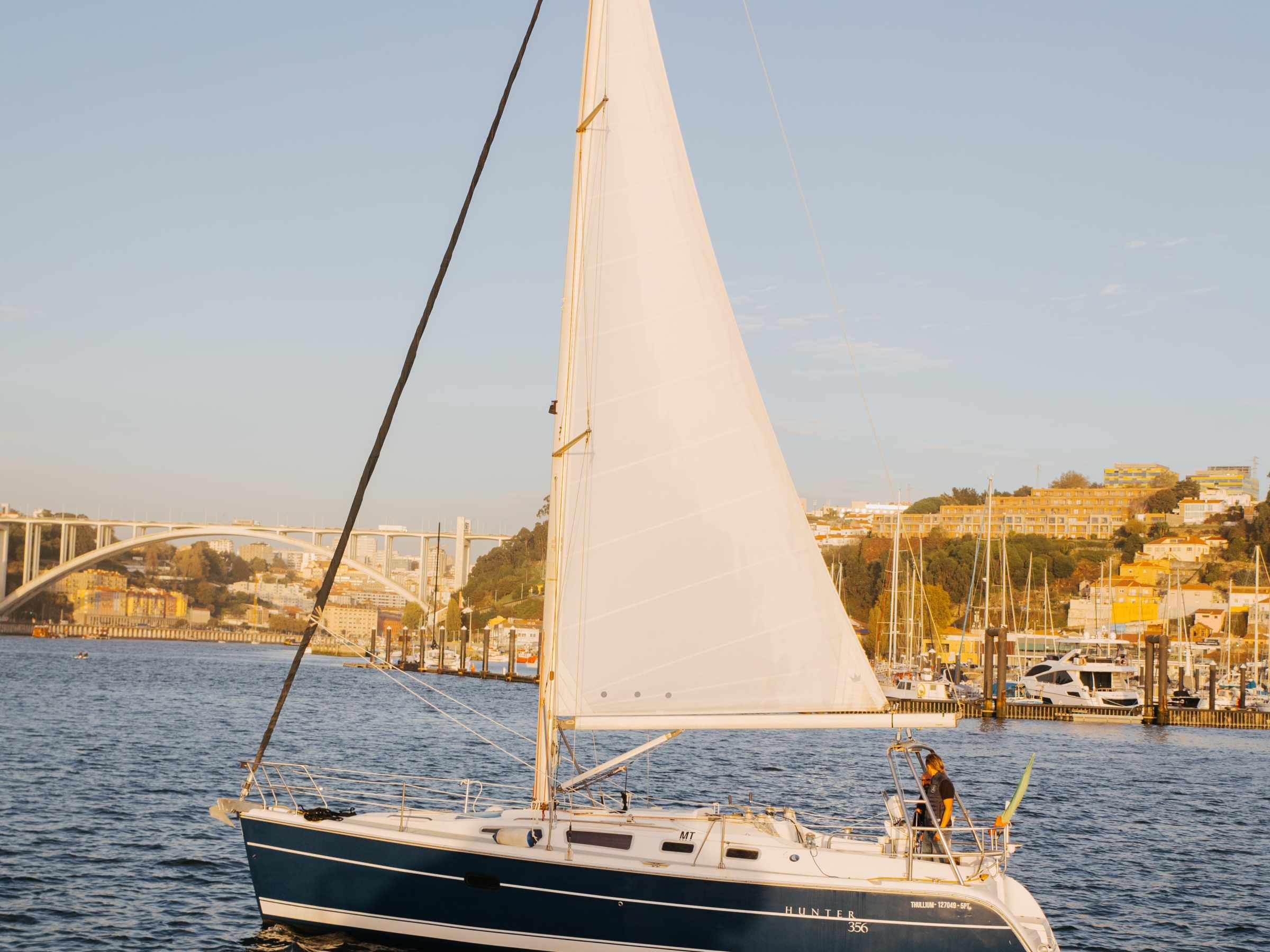 a small boat in a body of water