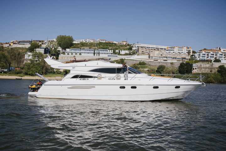 a small boat in a body of water